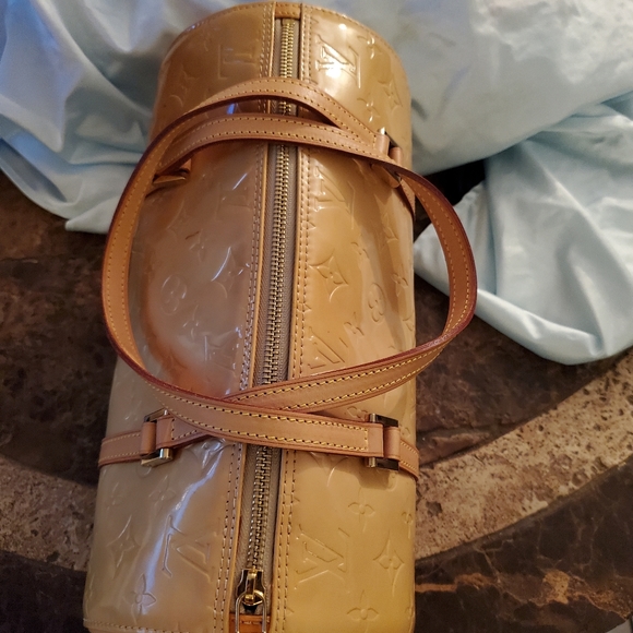 Louis Vuitton Vernis monogram Yellow Brown Bedford Bag with $30 COA - Picture 3 of 15